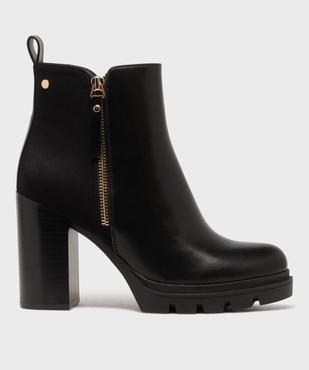 Boots à talon et patin cranté femme - Valentina Baldano vue1 - VALENTINA BALDA - GEMO