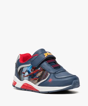 Baskets garçon en toile avec semelle clignotante et motif Spiderman vue2 - SPIDERMAN - GEMO