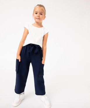 Pantalon large avec poches sur les cuisses fille vue5 - GEMO (ENFANT) - GEMO