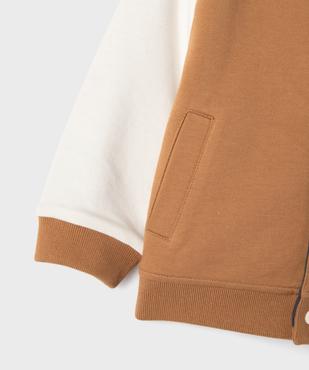 Sweat réversible look veste teddy bébé garçon vue2 - GEMO 4G BEBE - GEMO