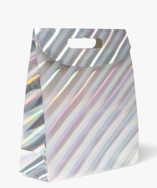 Sac cadeau grand format avec rabat scratch coloris irisé métallisé vue1 - GEMO (ACCESS) - GEMO