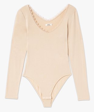 Body thermique à manches longues et col V femme vue5 - GEMO(HOMWR FEM) - GEMO