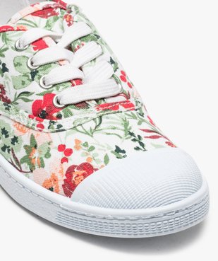 Tennis femme en toile avec lacets et bout renforcé vue6 - GEMO (SPORTSWR) - GEMO
