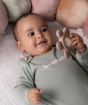 Bodies manches longues bébé fille avec col américain (lot de 3) vue12 - GEMO 4G BEBE - GEMO