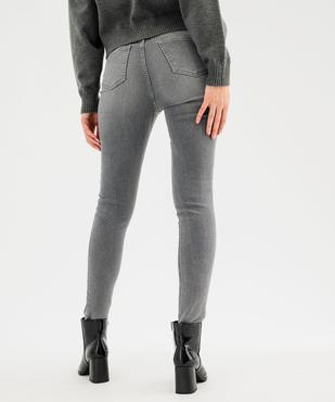 Jean Skinny taille normale coloris délavé femme vue4 - GEMO 4G FEMME - GEMO
