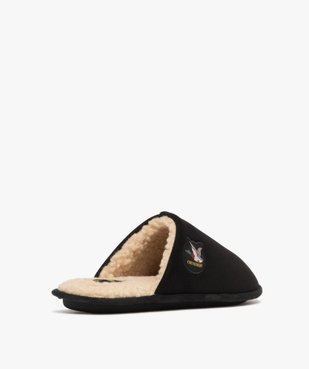 Chaussons homme mules fourrées sherpa et dessus en velours - Chevignon vue4 - CHEVIGNON - GEMO