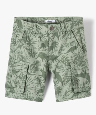 Bermuda garçon coupe regular à poches latérales imprimé vue1 - GEMO (ENFANT) - GEMO
