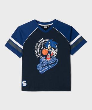 Tee-shirt de basket à manches courtes garçon - Sonic The Hedgehog vue1 - SONIC - GEMO