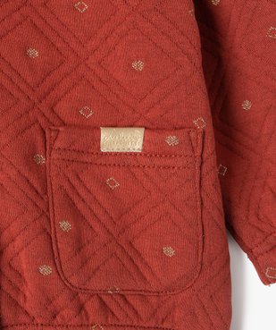 Sweat bébé fille à boutons-pression et détails dorés - LuluCastagnette vue2 - LULUCASTAGNETTE - GEMO