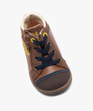 Chaussures premiers pas bébé garçon bicolores - Hobiz vue5 - HOBIZ - GEMO