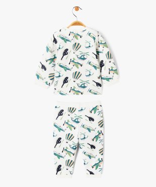 Pyjama 2 pièces en molleton imprimé bébé vue4 - GEMO(BB COUCHE) - GEMO