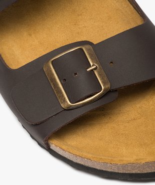 Sandales homme en cuir à larges brides à boucle vue6 - Nikesneakers (CASUAL) - Nikesneakers