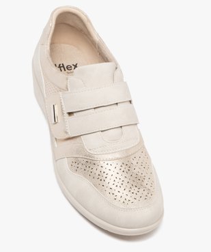 Derbies confort look sport à bride scratch femme vue5 - G'FLEX - GEMO