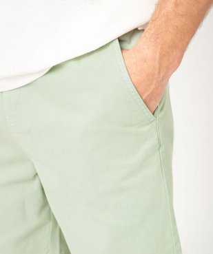 Bermuda chino en coton stretch et taille élastiquée homme vue5 - GEMO (HOMME) - GEMO
