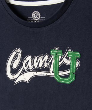 Tee-shirt garçon à manches longues avec inscription— Camps United vue2 - CAMPS UNITED - GEMO