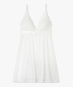 Nuisette en dentelle et tulle femme vue4 - GEMO(HOMWR FEM) - GEMO