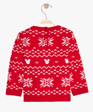 Pull de Noël bébé garçon en jacquard motif Mickey - Disney vue3 - DISNEY DTR - GEMO