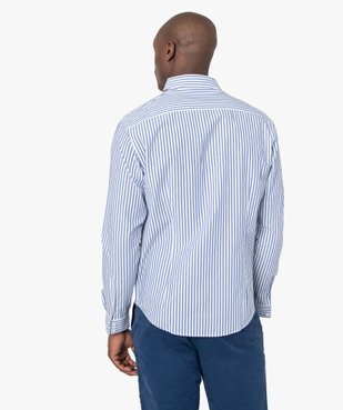 Chemise homme à rayures – Coupe Regular vue3 - GEMO (HOMME) - GEMO