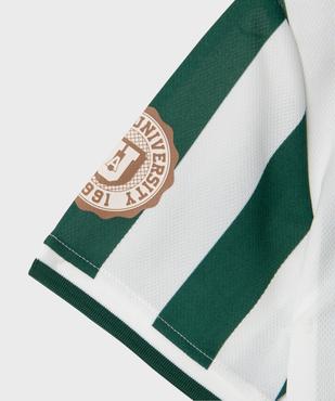 Tee-shirt manches courtes en mesh style maillot de foot garçon vue4 - GEMO (JUNIOR) - GEMO