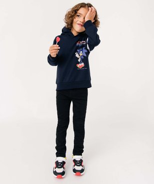 Sweat garçon à capuche avec motif - Sonic le hérisson vue6 - SONIC - GEMO