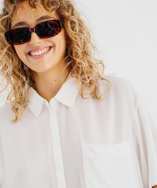 Chemise manches courtes ample et fluide femme vue2 - GEMO 4G FEMME - GEMO