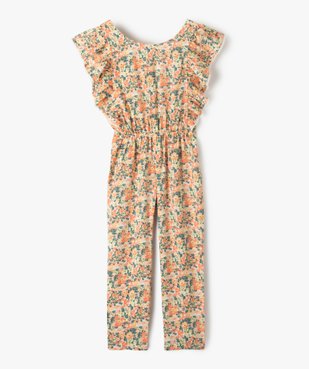 Combinaison fille fleurie fluide à volants vue2 - GEMO (ENFANT) - GEMO