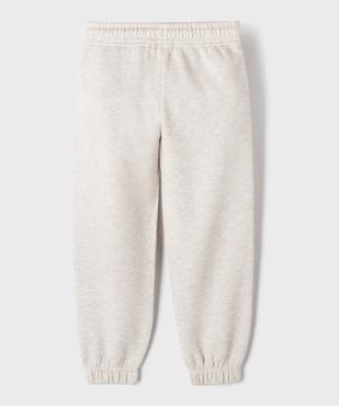 Pantalon de jogging avec taille ajustable fille vue3 - GEMO 4G FILLE - GEMO