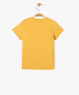 Tee-shirt droit manches courtes imprimé garçon vue3 - GEMO(BEBE DEBT) - GEMO