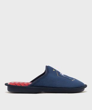 Chaussons mules en volume imprimé football garçon - FFF vue1 - FFF - GEMO