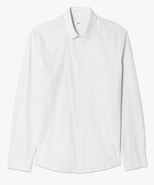 Chemise homme à petits motifs coupe slim vue4 - GEMO (HOMME) - GEMO
