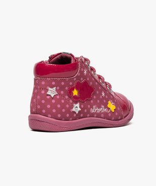 Chaussures montantes en cuir et cuir verni - Absorba vue4 - ABSORBA - GEMO