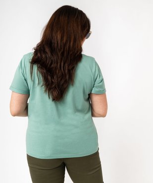 Tee-shirt à manches courtes avec message femme grande taille vue3 - GEMO 4G GT - GEMO