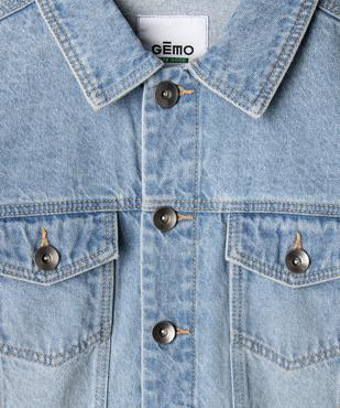 Veste en jean courte fille vue6 - GEMO 4G FILLE - GEMO