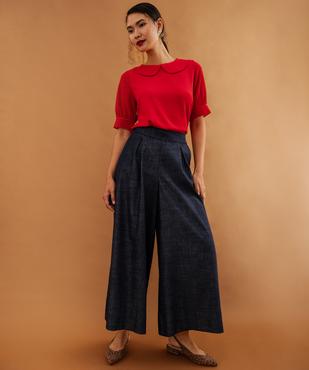 Pantacourt large femme vue6 - GEMO 4G FEMME - GEMO