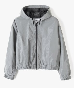 Blouson fille coupe-vent pailleté coupe courte vue1 - GEMO (JUNIOR) - GEMO