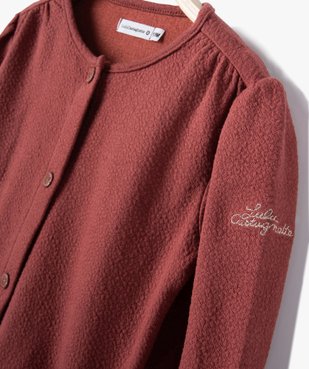 Sweat bébé fille pressionné en maille fantaisie vue2 - LULUCASTAGNETTE - GEMO