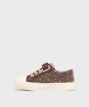 Tennis en toile enduite à motifs fleuris fille - Lovely Wings vue4 - LOVELY WINGS GEMO FOR GOOD - GEMO