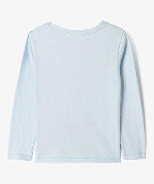 Tee-shirt manches longues en coton imprimé fille - Stitch vue3 - LILO & STITCH - GEMO