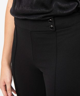 Pantalon femme en toile coupe large vue2 - GEMO(FEMME PAP) - GEMO