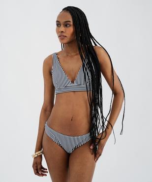 Bas de maillot de bain rayé forme culotte femme - LuluCastagnette vue5 - LULUCASTAGNETTE - GEMO
