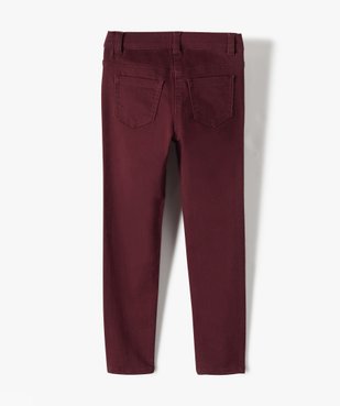 Pantalon fille coupe Slim uni vue3 - GEMO (ENFANT) - GEMO