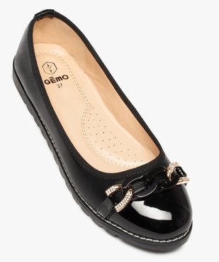 Ballerines à bride chaîne et semelle crantée femme vue5 - GEMO(URBAIN) - GEMO