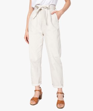 Pantalon femme taille haute - Lulu Castagnette vue1 - GEMO(FEMME PAP) - GEMO
