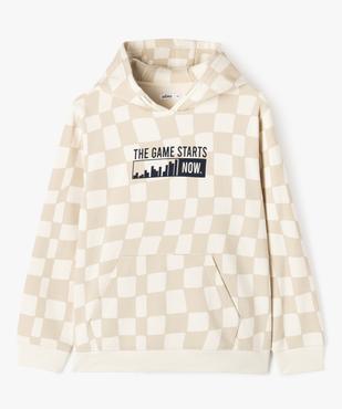 Sweat à capuche en molleton imprimé garçon vue2 - GEMO (JUNIOR) - GEMO