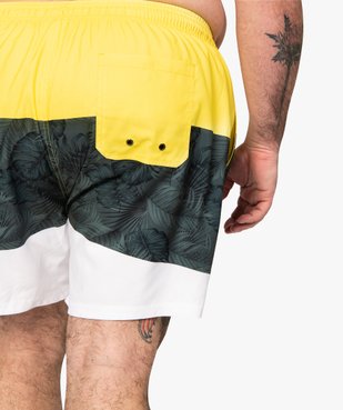 Short de bain homme grande taille tricolore vue2 - GEMO (PLAGE) - GEMO