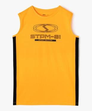 Débardeur imprimé look sport garçon vue1 - GEMO (JUNIOR) - GEMO