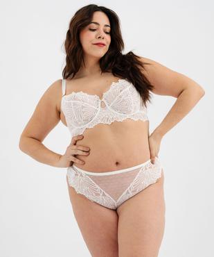 Soutien-gorge emboitant en dentelle femme grande taille vue4 - GEMO(HOMWR FEM) - GEMO