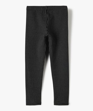 Pantalon fille en maille extensible à carreaux vue3 - GEMO (ENFANT) - GEMO