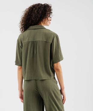 Chemise manches courtes courte coupe ample femme vue3 - GEMO 4G FEMME - GEMO