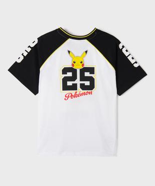 Tee-shirt manches courtes esprit sportif à motif Pikachu garçon - Pokemon vue3 - POKEMON - GEMO